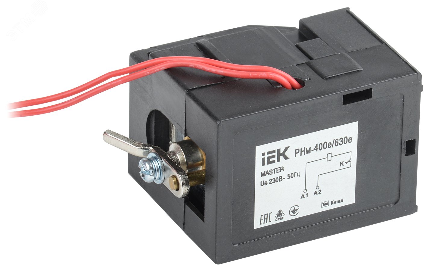 Изображение товара Расцепитель независимый Рн-400е/630 е (РНм-39) 220В для ВА88-39 MASTER с электронным расцепителем (шт)