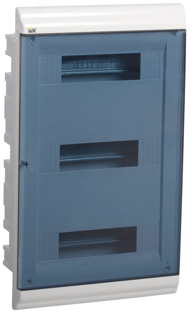 Щит распределительный встраиваемый ЩРв-П-36 IP41  пластиковый белый прозрачная дверь PRIME MKP82-V-36-41-05 IEK