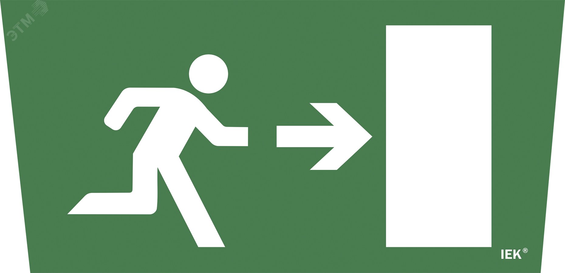 Изображение товара Этикетка самоклеящаяся 310х280 мм ''Выход/стрелка направо'' (шт)