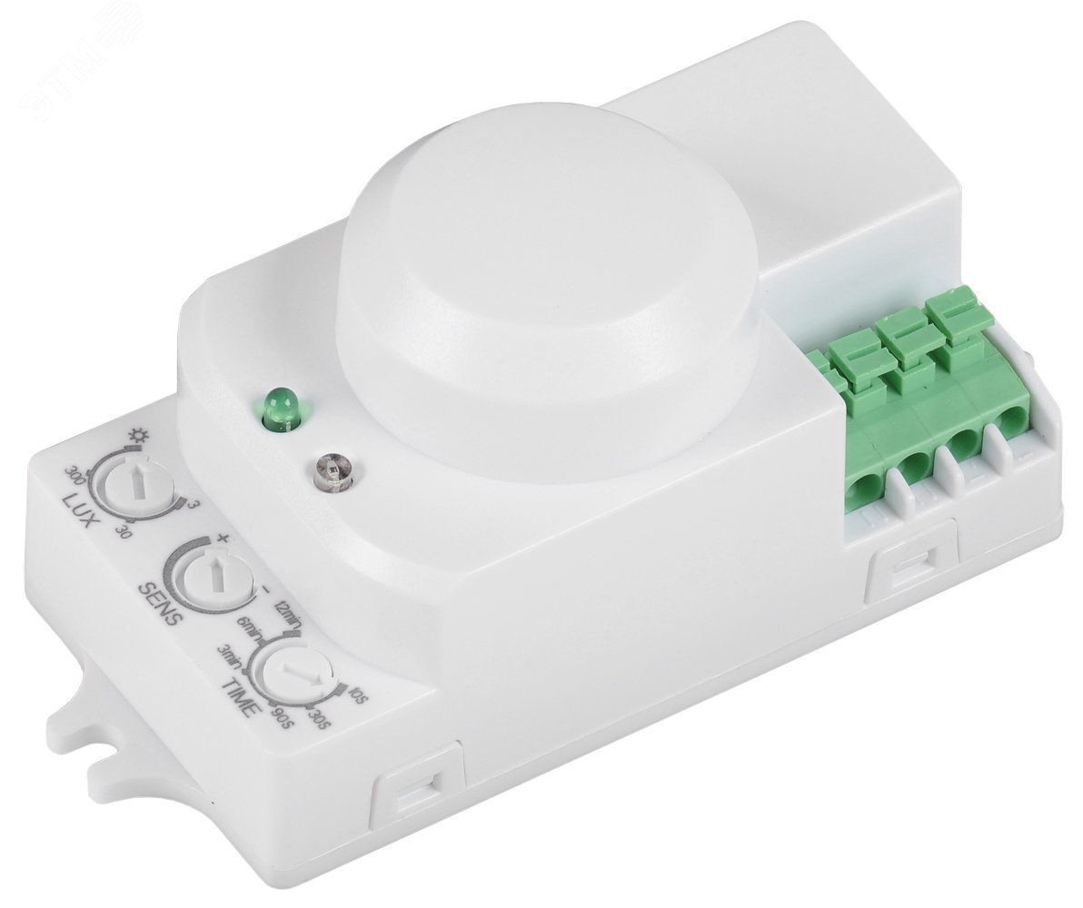 Изображение товара Датчик движения ДД-МВ 201 белый, 1200Вт, 360гр., 8М, IP20 от IEK