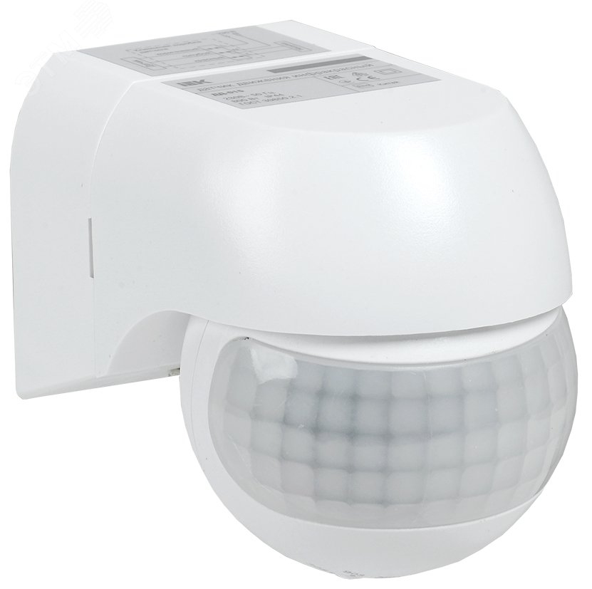 Изображение товара Датчик движения ДД 015 белый 800 Вт 180 градусов 12м IP44 (шт)