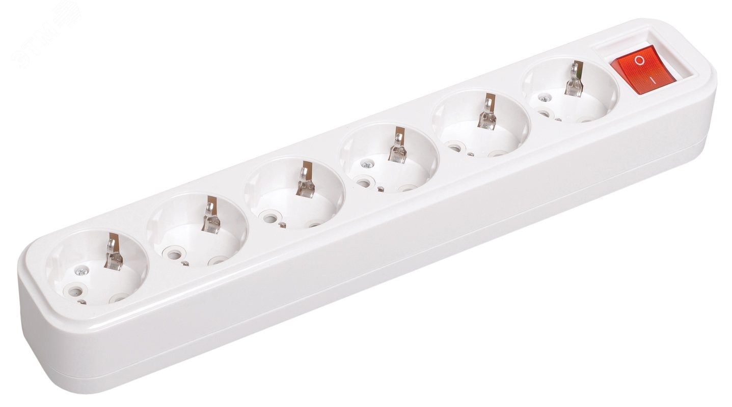 Изображение товара Розетка переносная разборная К06В CLASSIC 6 мест IEK