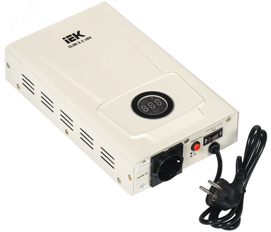 Изображение товара Стабилизатор напряжения релейного типа SLIM 0.5 кВА