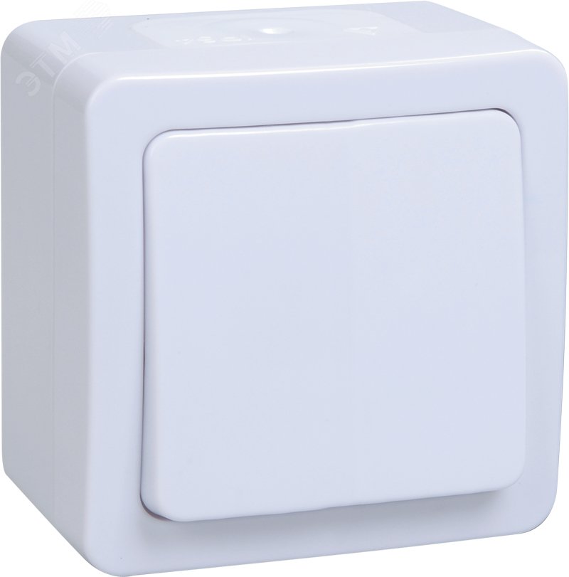 Изображение товара Выключатель одноклавишный Гермес PLUS IP54 220V 10A наружный