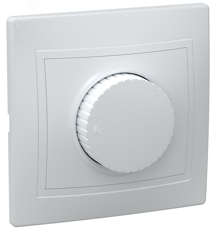 Изображение товара KVARTA Светорегулятор поворотный ВСР10-1-0-КБ белый для регулировки яркости ламп