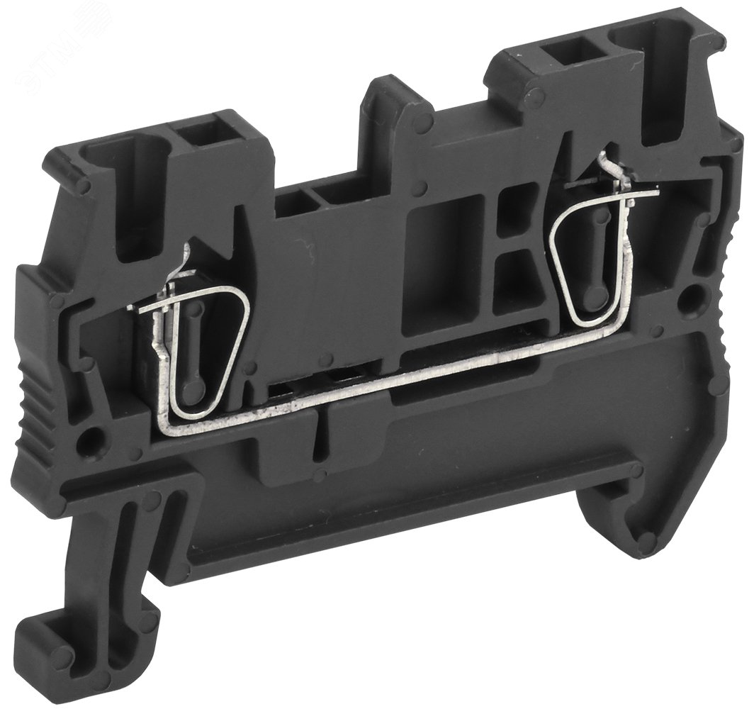 Изображение товара Клемма пружинная КПИ 2в-1,5 17,5А черная для электротехнических шкафов