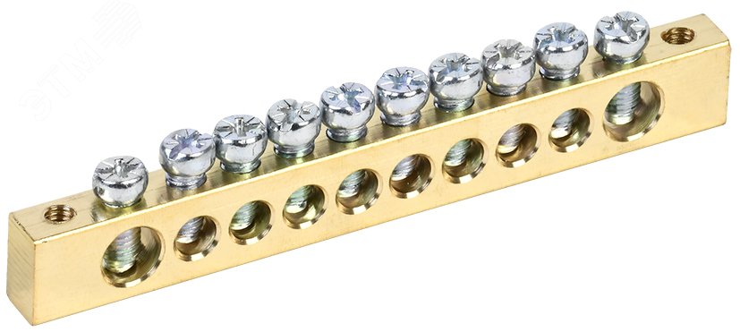 Изображение товара Шина PEN земля-ноль 8х12мм 10/2 (10групп/креп по краям) (шт)