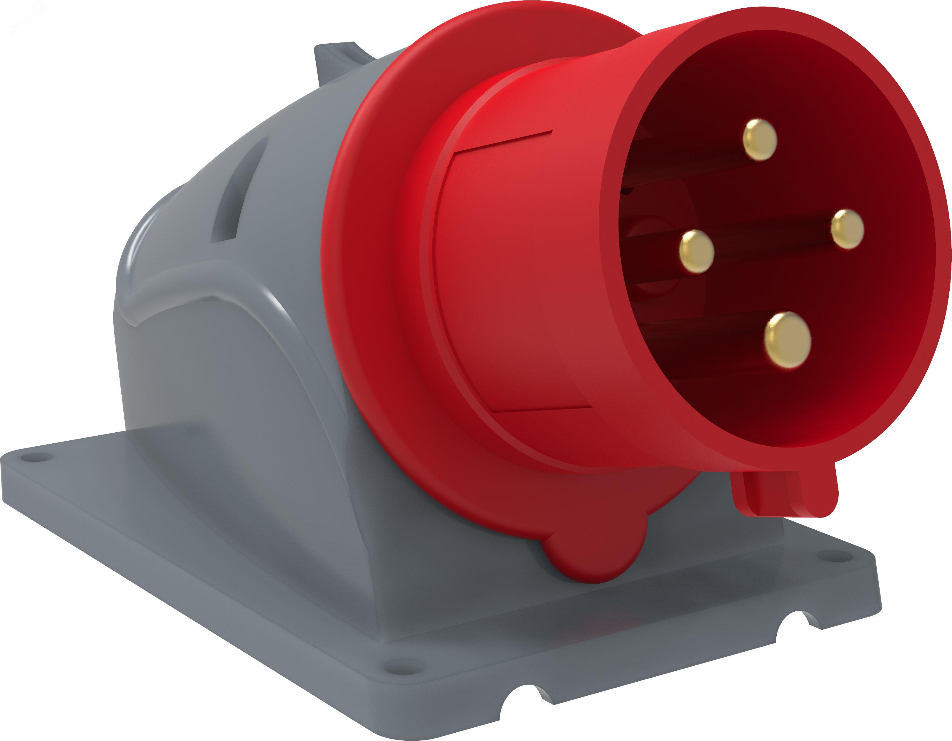 Изображение товара Вилка стационарная ССИ-524 32А 3P+РЕ 380В IP44 от IEK для промышленного использования