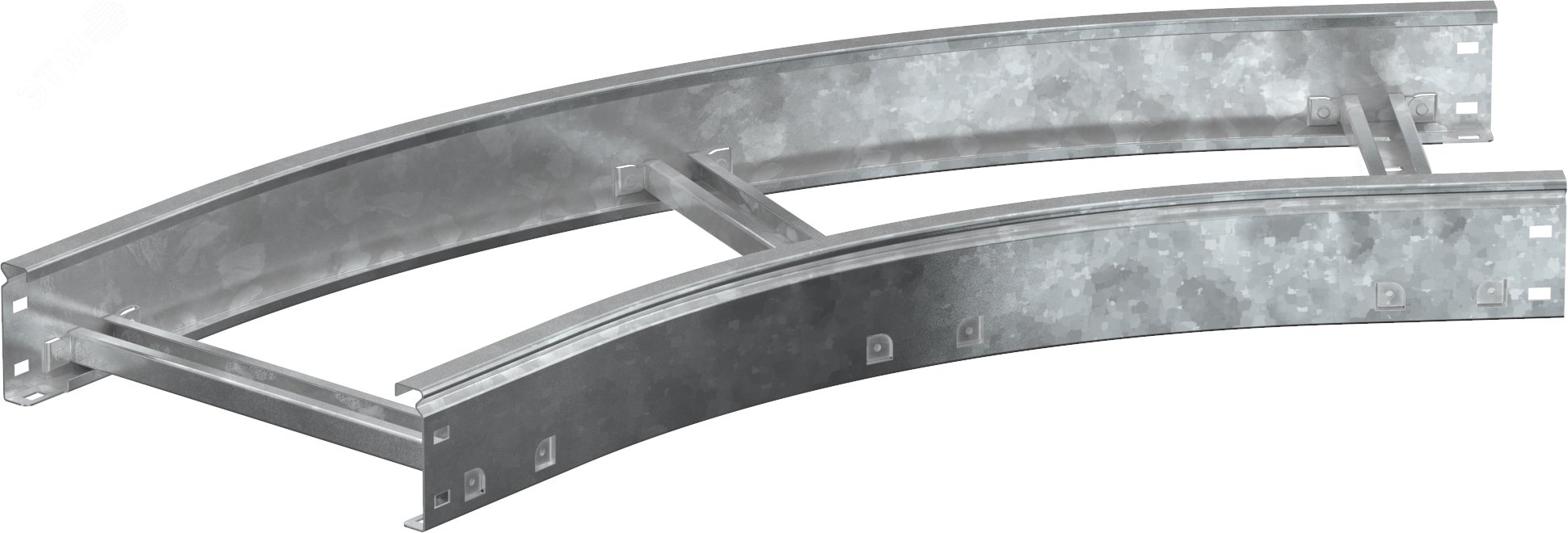 Изображение товара Поворот лестничный LESTA 45 градусов 100х200 мм R600 HDZ для кабельной трассы