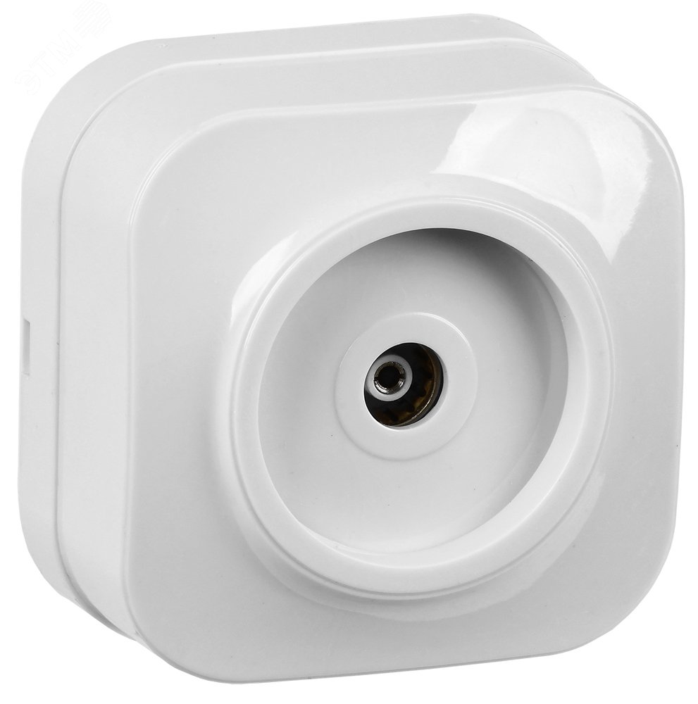 Изображение товара GLORY Розетка одноместная наружная телевизионная белая (шт)