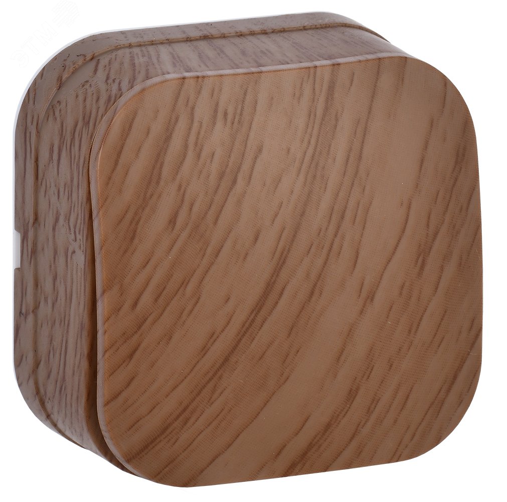 Изображение товара GLORY Выключатель одноклавишный наружный дуб 10А (шт)