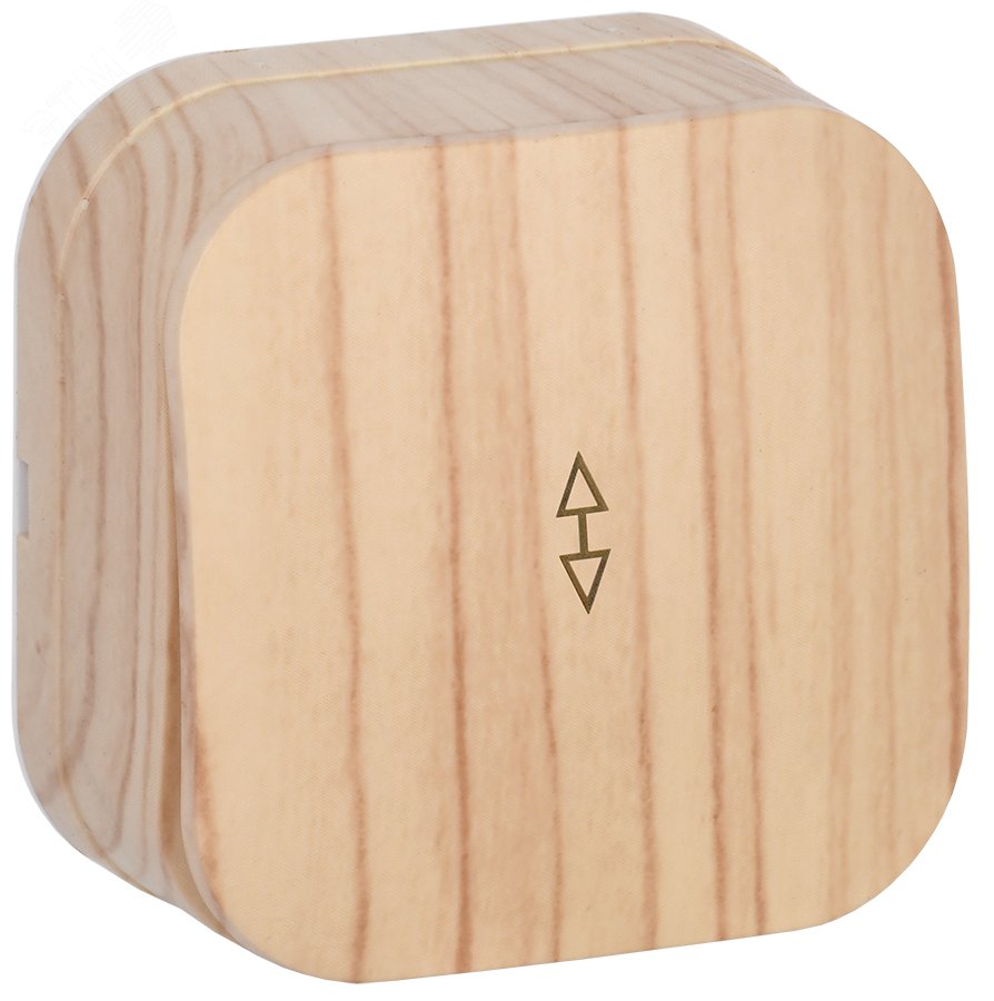 Изображение товара Выключатель одноклавишный наружный проходной GLORY сосна