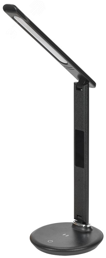 Светильник светодиодный настольный 2011 7Вт на подставке QI-заряд USB-выход кожа черный LDNL0-2011-1-QI-7-K02 IEK - превью 2