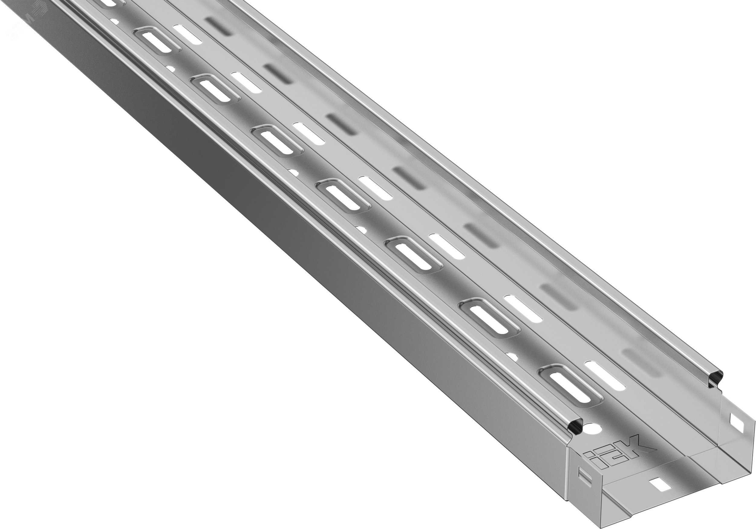 Изображение товара Лоток перфорированный IEK ESCA 3 50х100 мм длина 3000 мм цинк