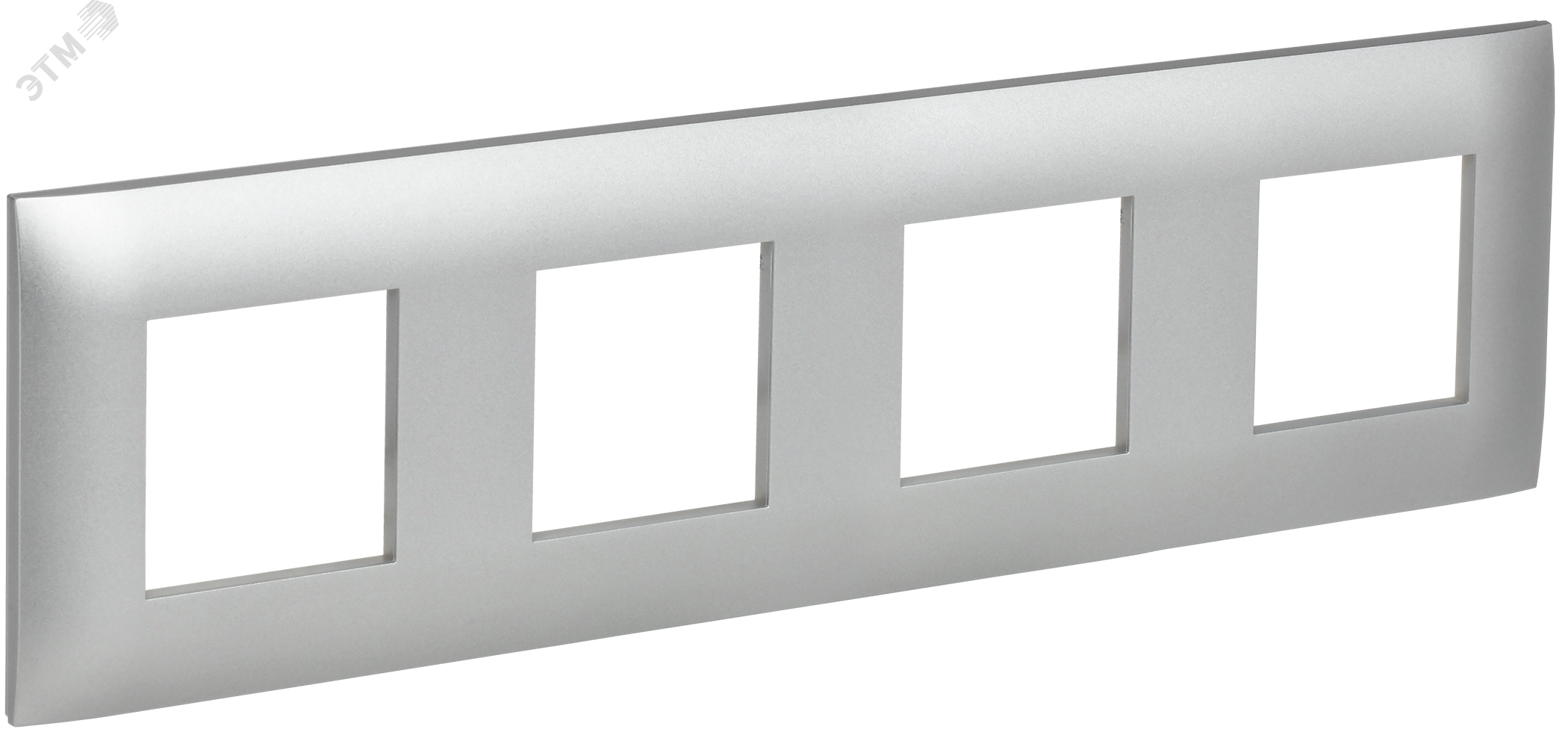 Изображение товара Рамка 4-местная SKANDY SK-F04S серебристая IEK