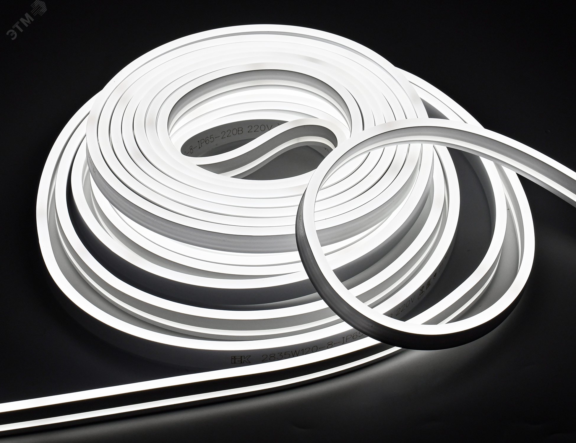 Изображение товара Светодиодная лента IEK 10м 6500K IP65 с драйвером и креплениями