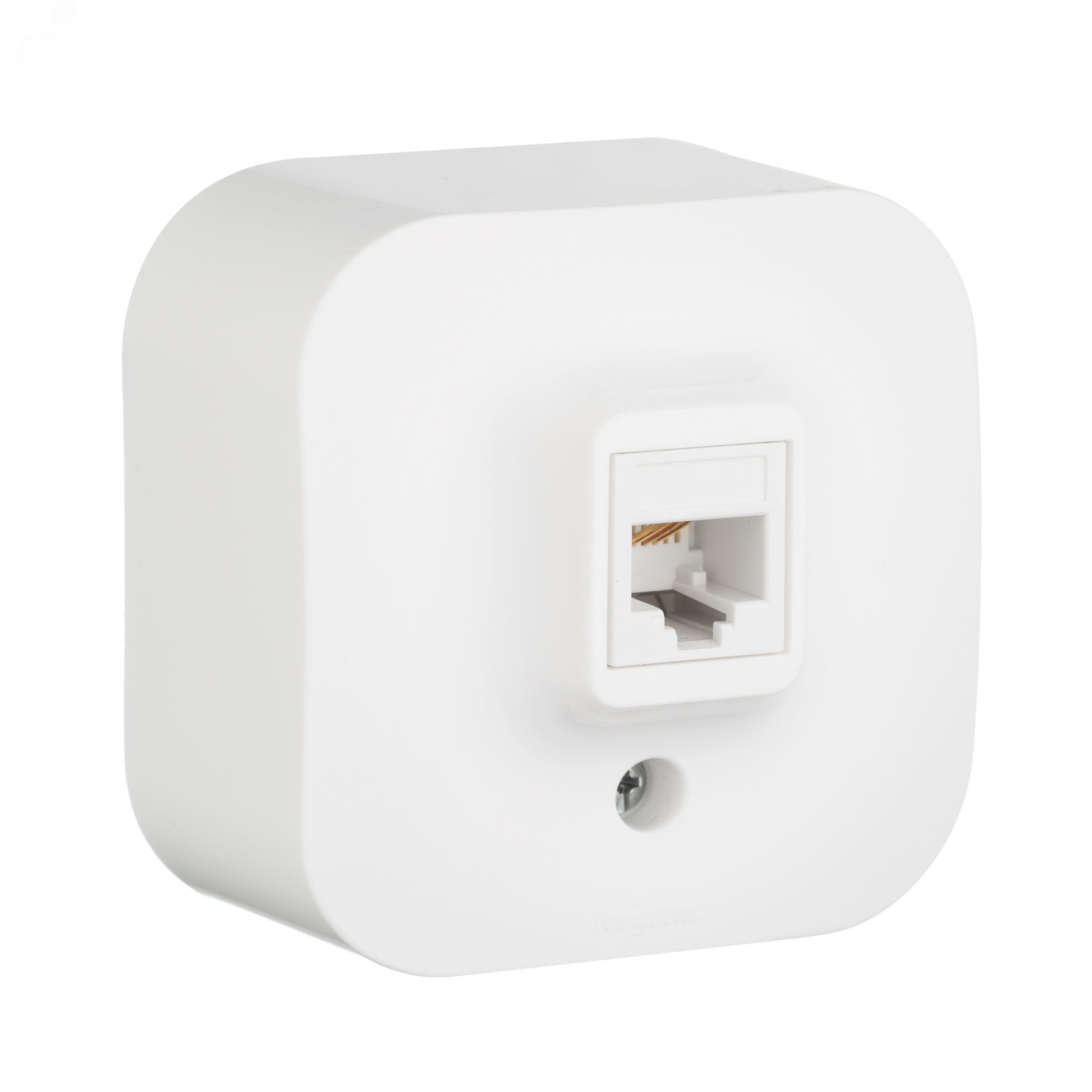 Изображение товара Розетка телефонная RJ11 для открытой установки белый QUTEO (шт)