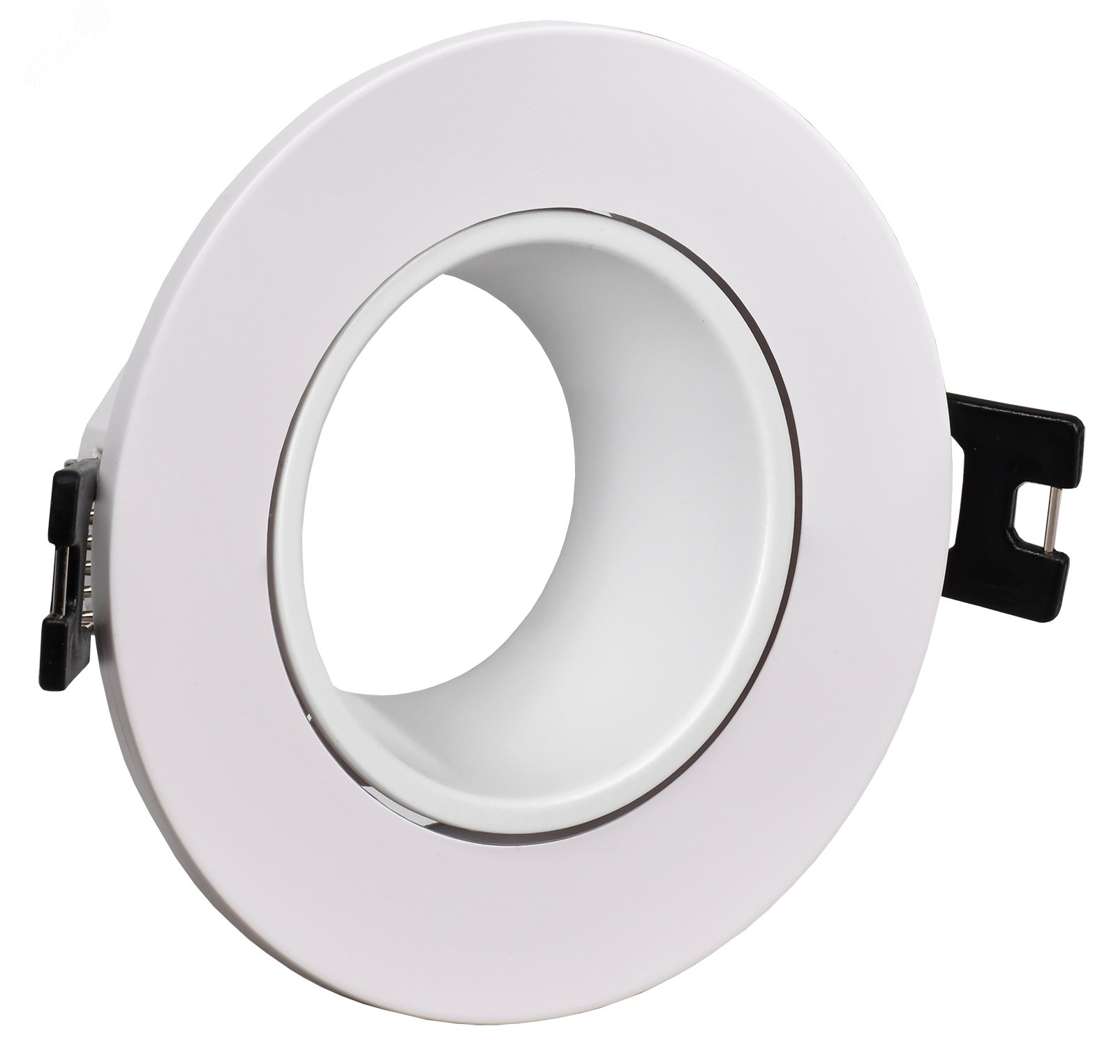 Светильник 4104 встраиваемый под лампу MR16 круг пластиковый белый LT-UVB0-4104-GU05-1-K01 IEK - превью 2