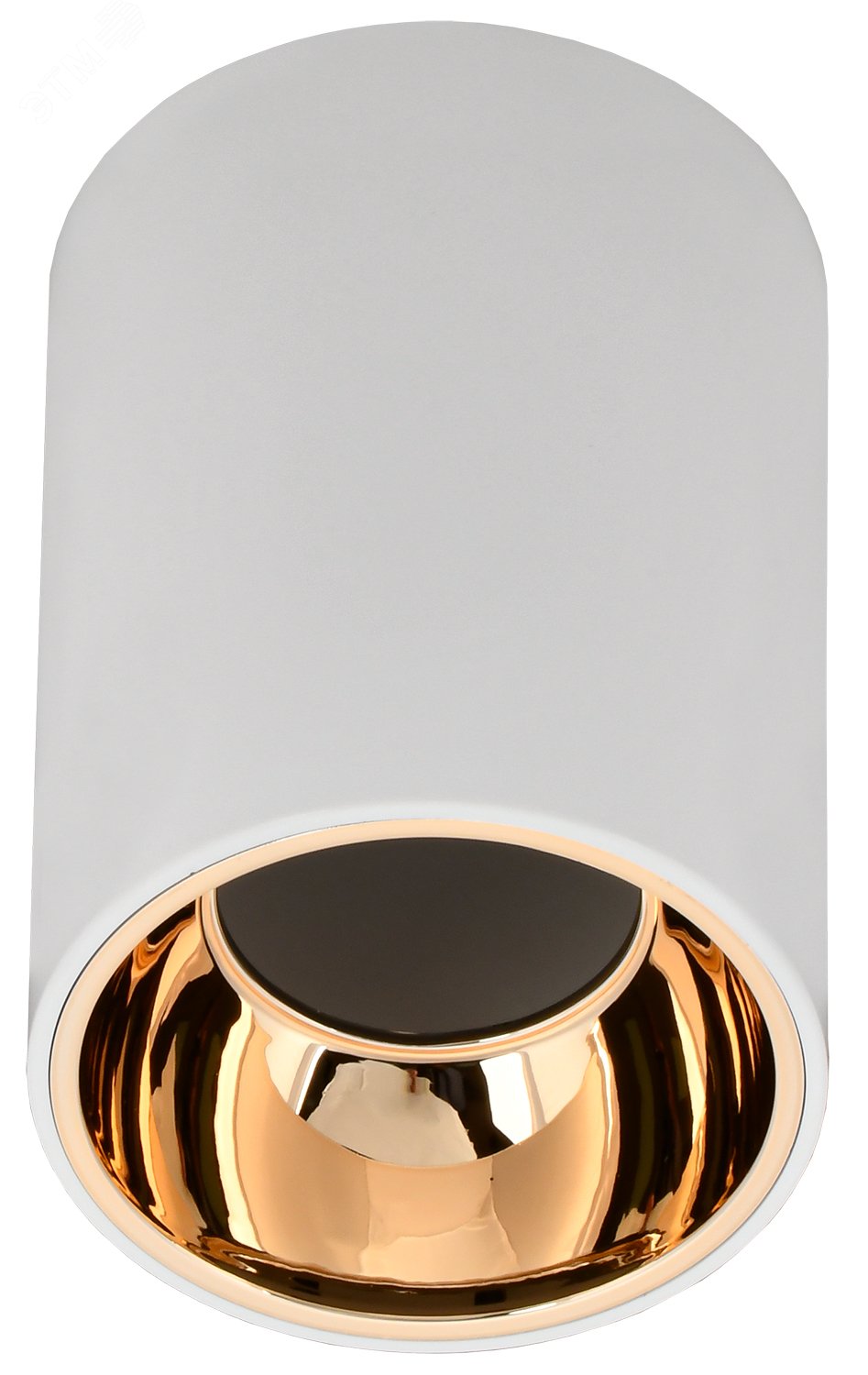 Изображение товара Светильник декоративный 4111 накладной потолочный под лампу GU10 белый/золото пластик (шт)
