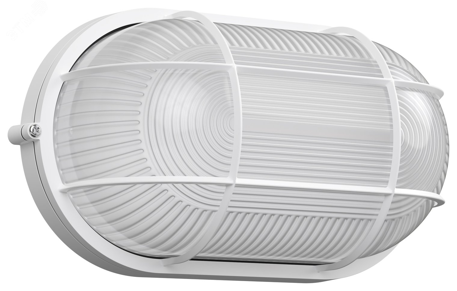 Изображение товара Светильник НПП1202 100Вт IP54 белый/овал с решеткой для внутреннего и наружного использования