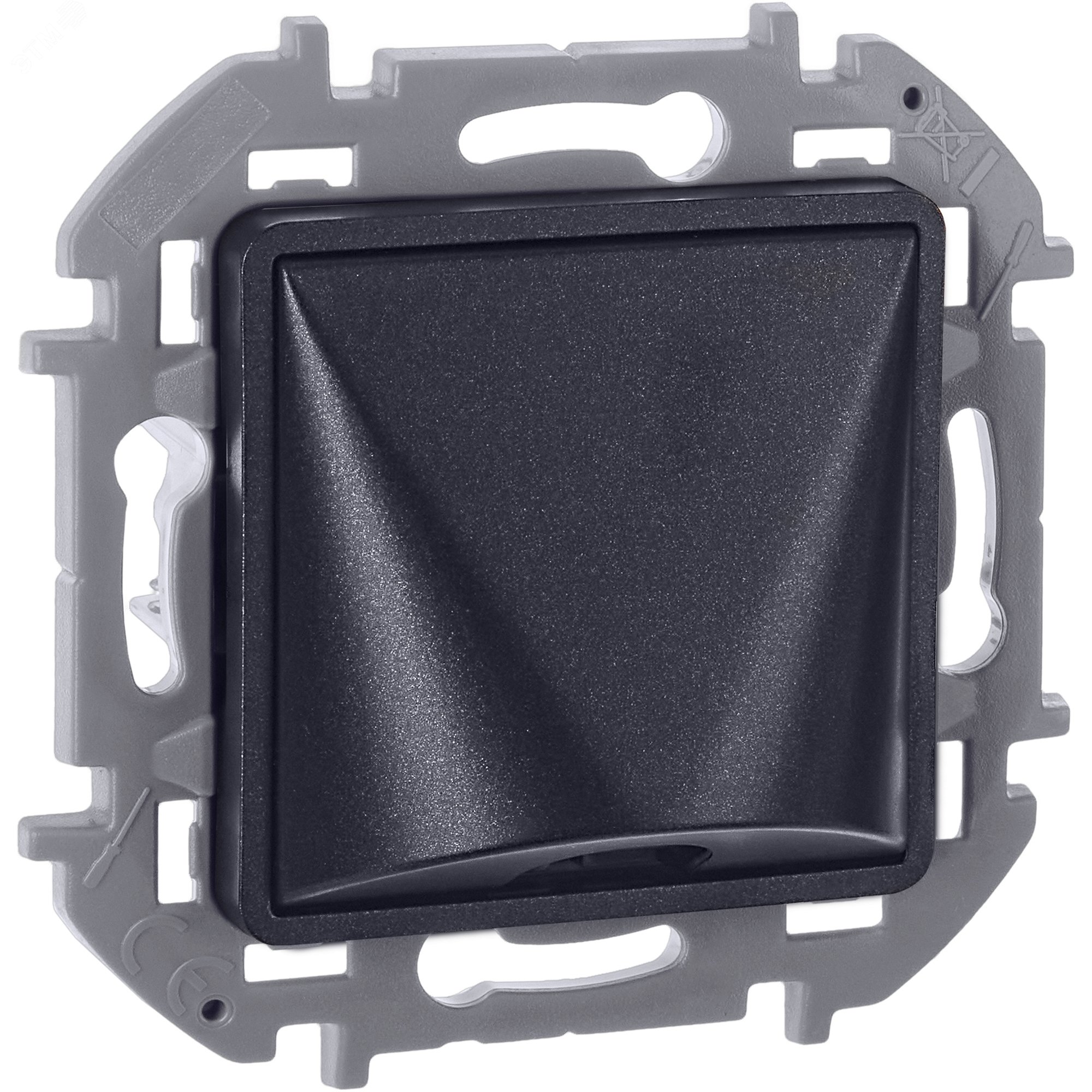 Изображение товара Вывод кабеля с зажимом для кабеля антрацит INSPIRIA (шт)