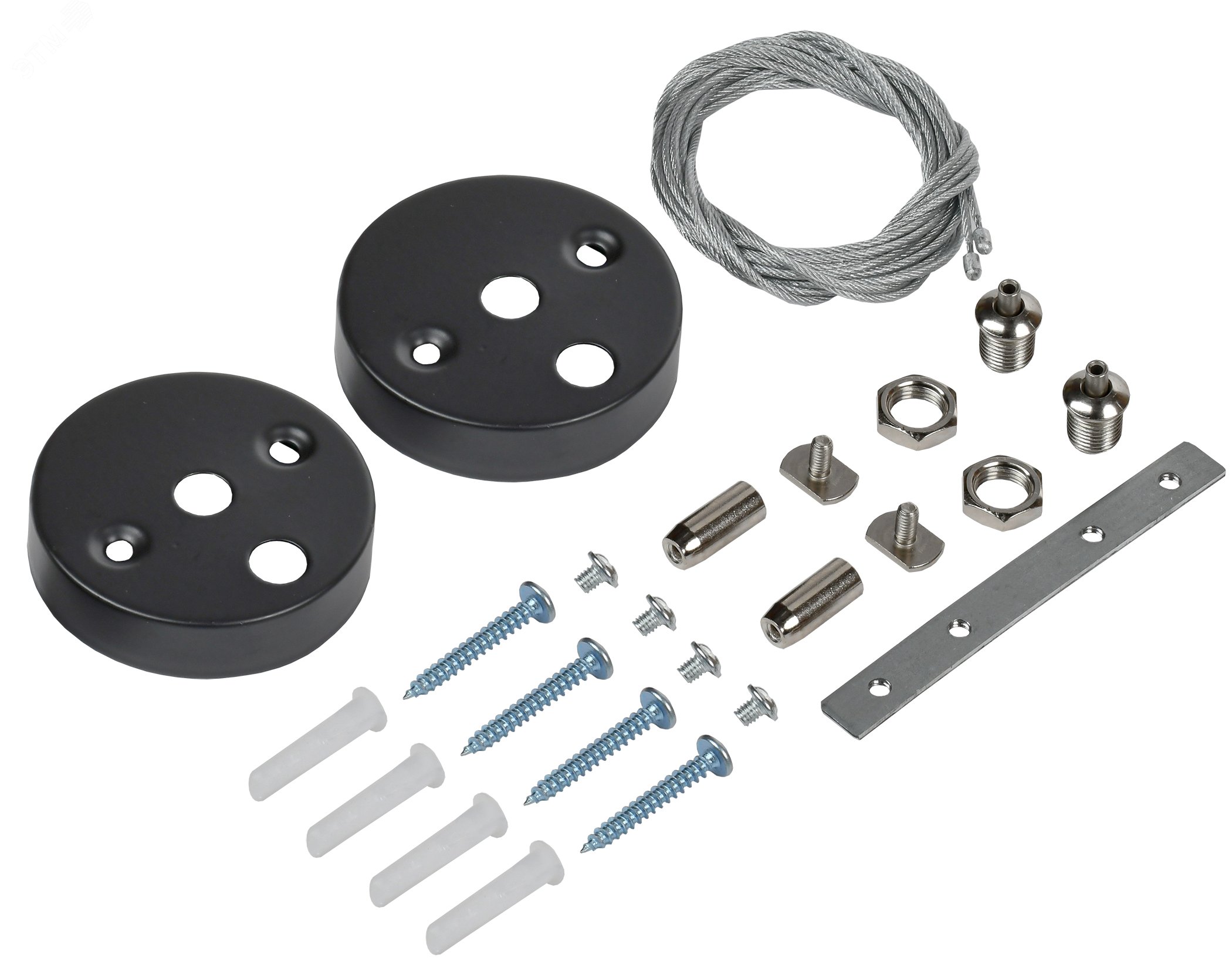 Изображение товара Комплект для подвесного монтажа светильников LED IEK 2 шт регулируемые тросы