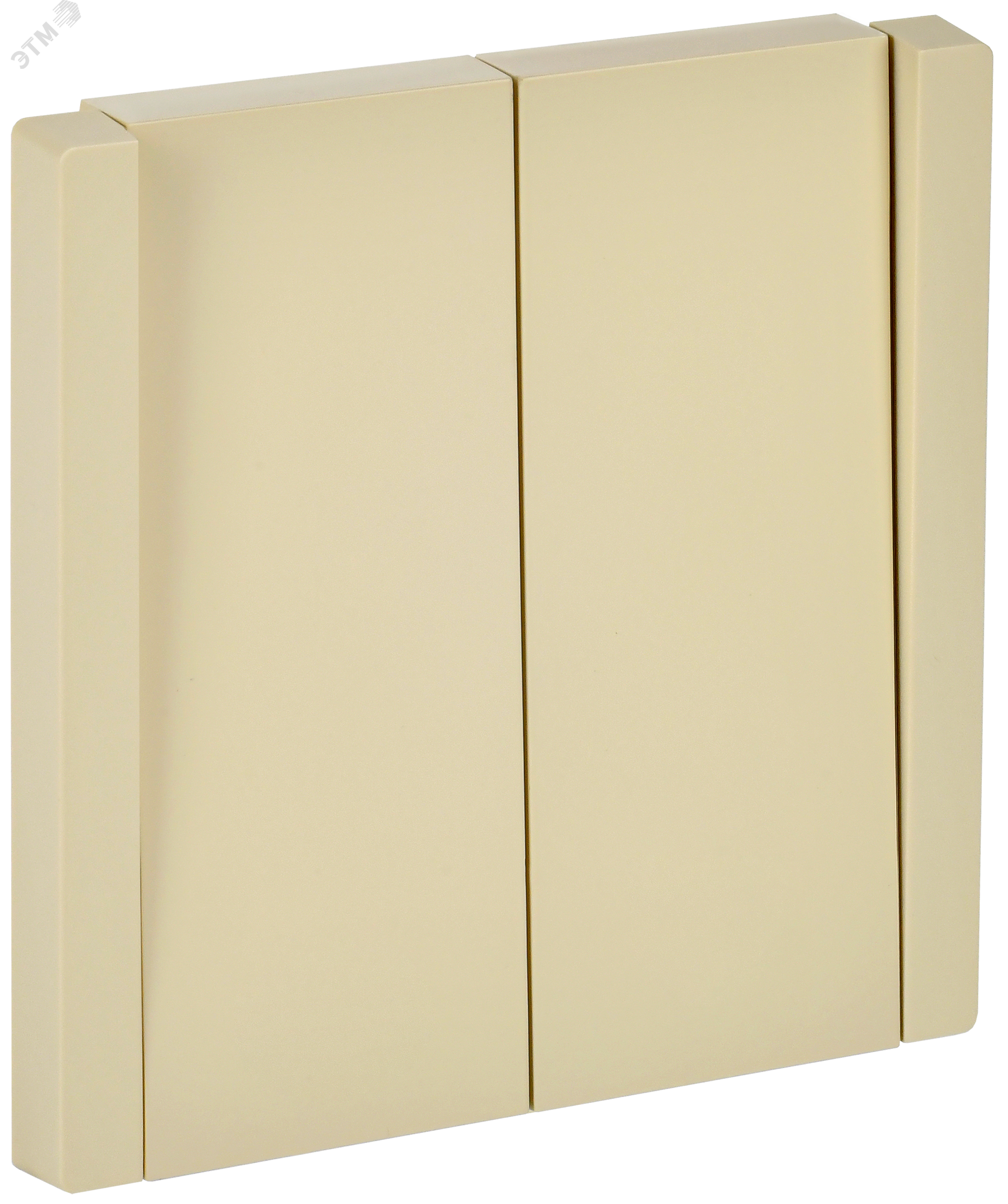 Изображение товара Выключатель 2-клавишный FORTE&PIANO FP409 ваниль IEK