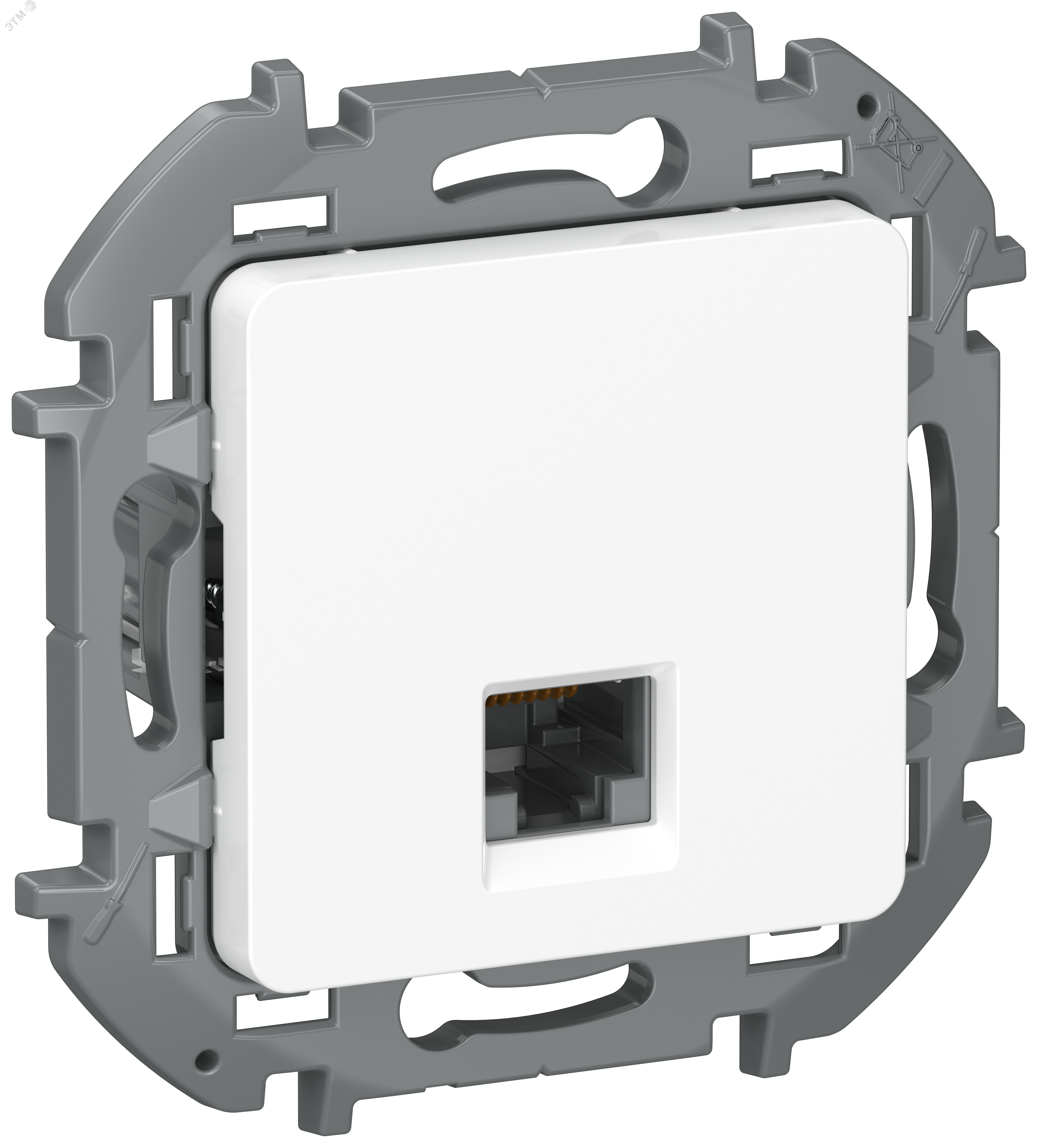Изображение товара INSPIRIA Розетка компьютерная RJ45 категория 5Е UTP 6738251 белый (шт)