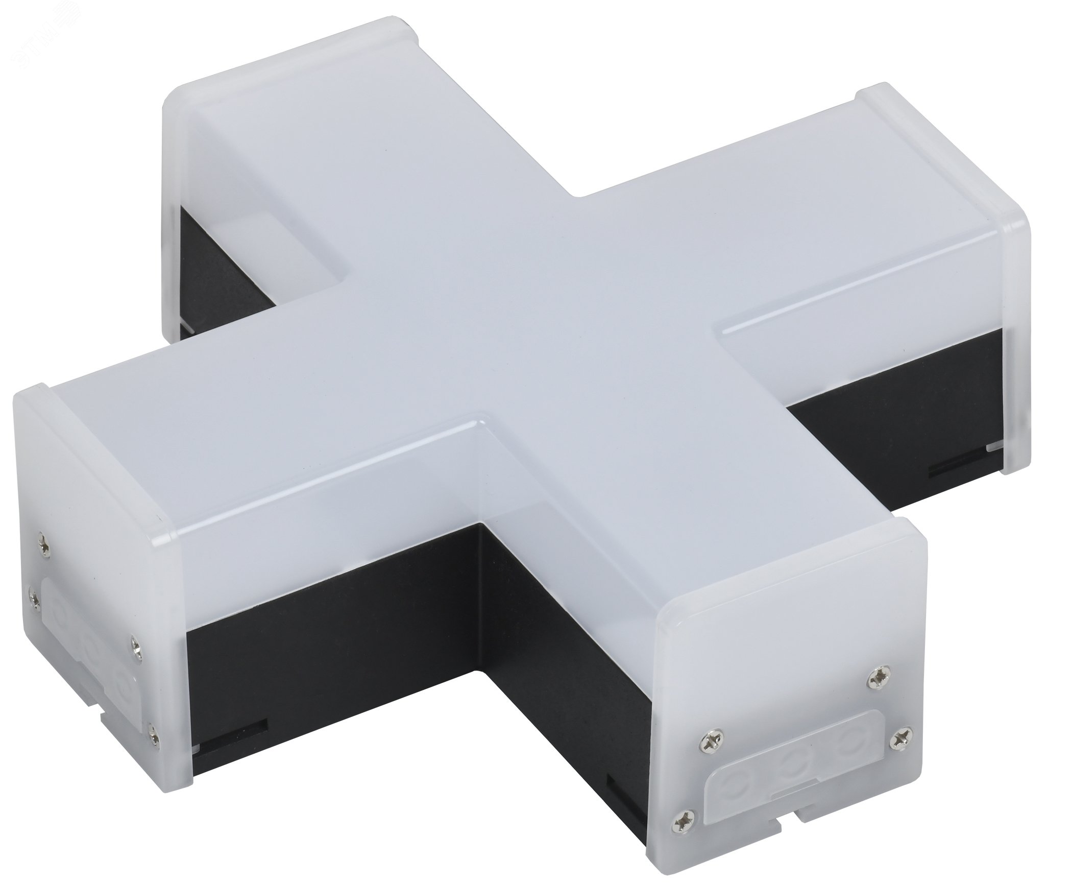 Изображение товара Светильник LED X-образный 1010 12Вт 6500К 180х180мм чер (шт)