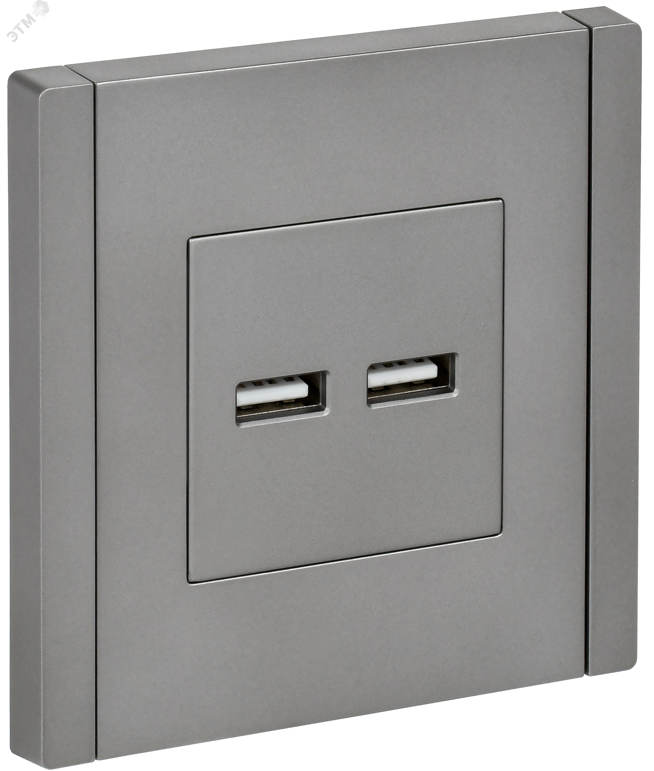 Изображение товара FORTE&PIANO Розетка USB A+A 3,1А FP549 нержавеющая сталь