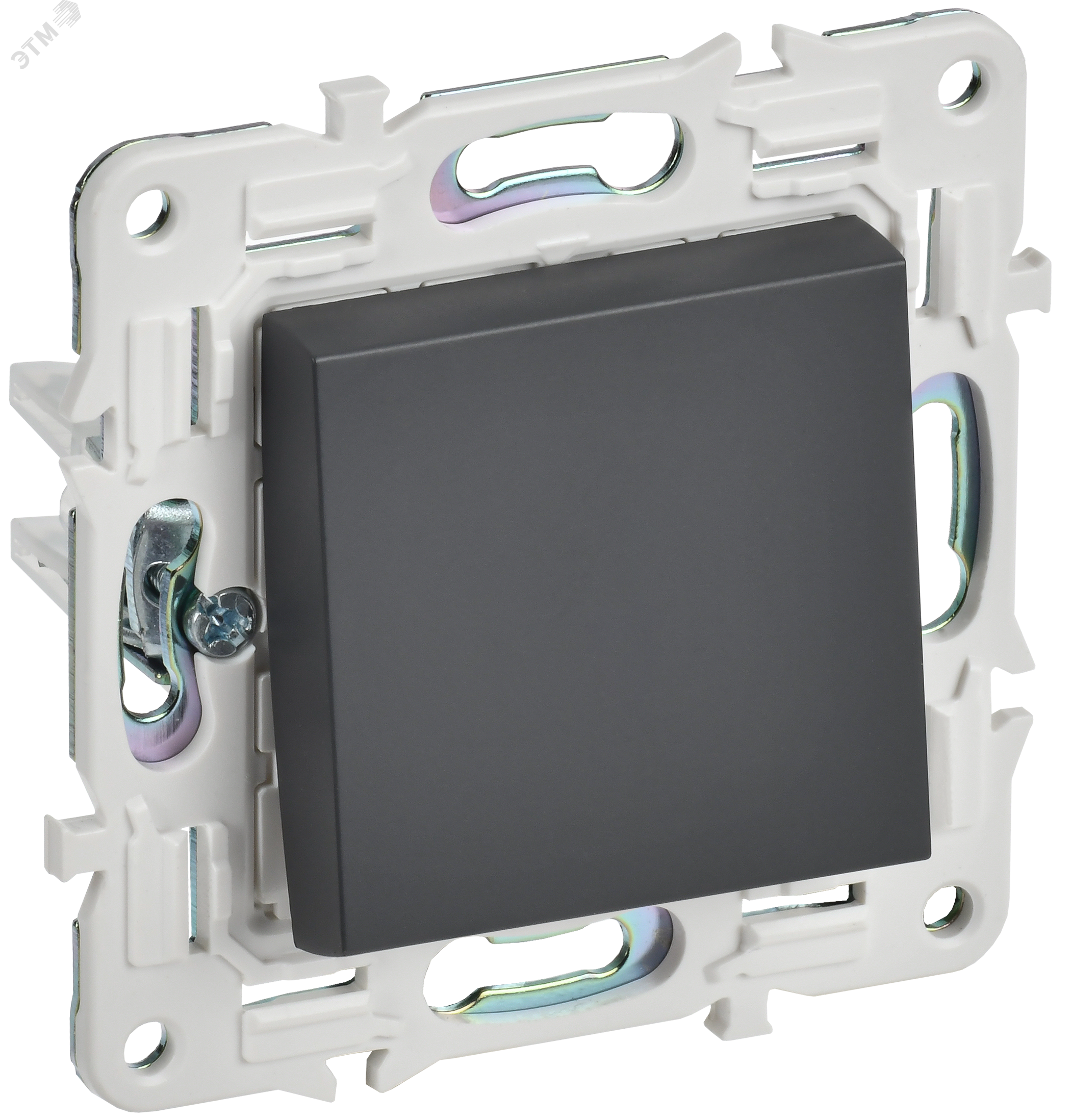 Изображение товара SKANDY Выключатель 1-клавишный проходной 10А SK-V02T титан IEK (шт)