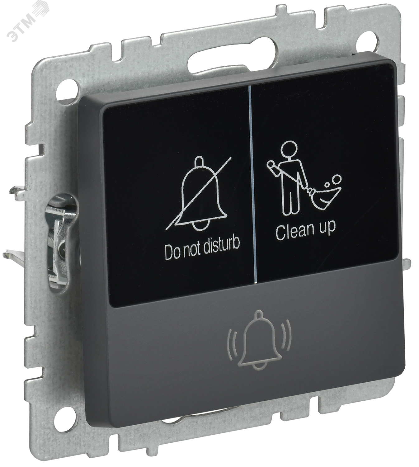 Изображение товара BRITE Кнопка звонка с индикацией для отелей 10А ВС10-1-9-БрГ графит IEK (шт)