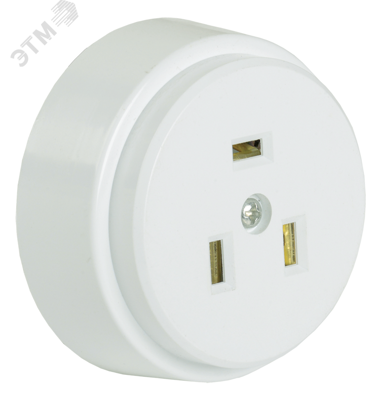 Изображение товара Розетка наружная разборная для плиты с заземлением 32А белая IEK РПпл10-01-Ст