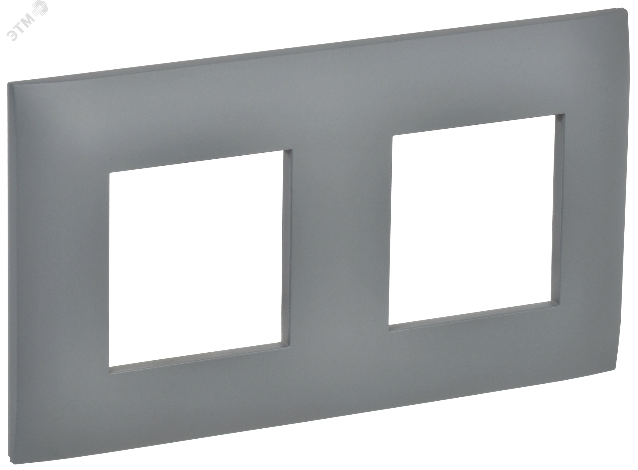 Изображение товара Рамка 2-местная SKANDY SK-F02Gr серый IEK пластиковая для электроустановочных изделий