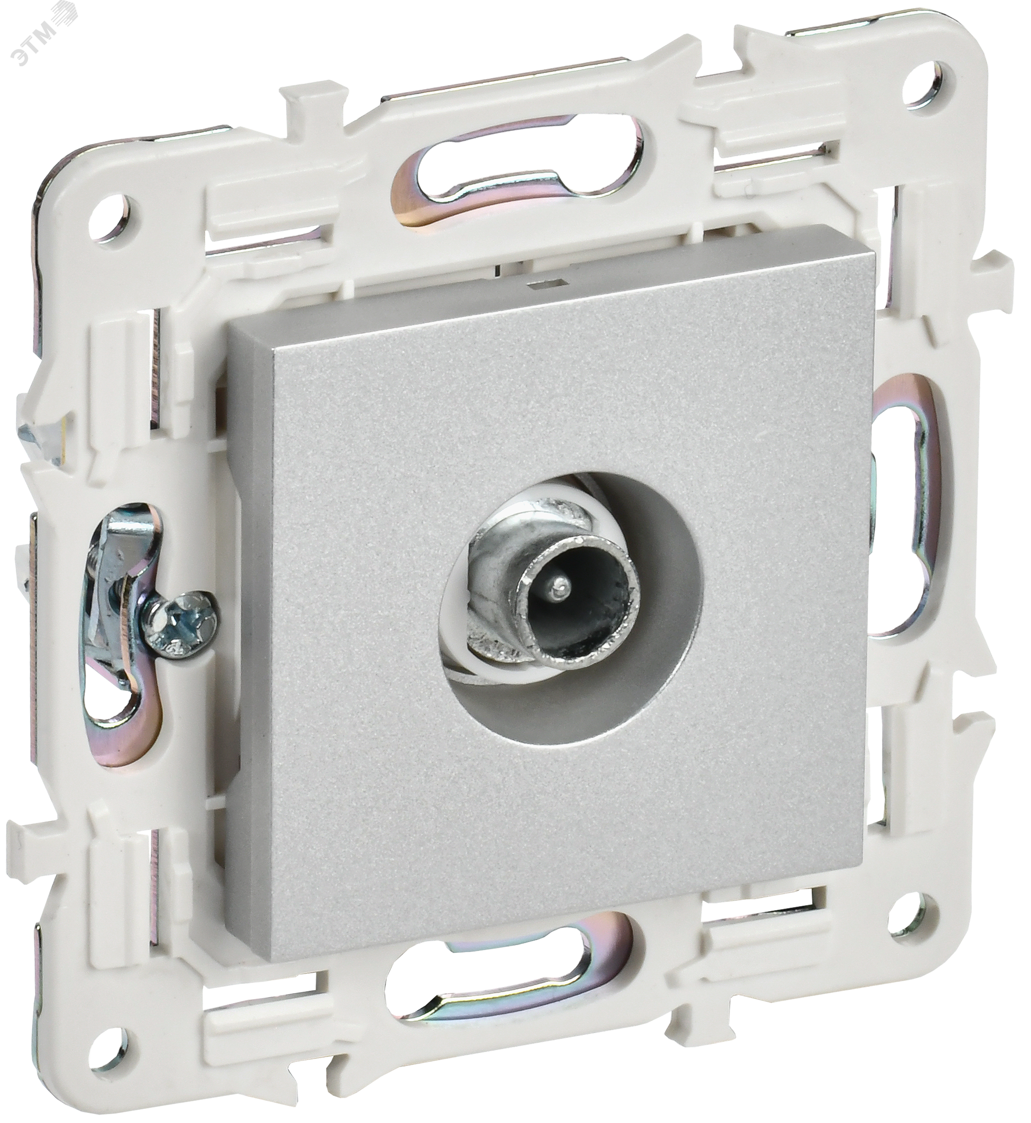 Изображение товара Розетка TV SKANDY серии SKANDY IEK серебряная монтаж скрытый IP20