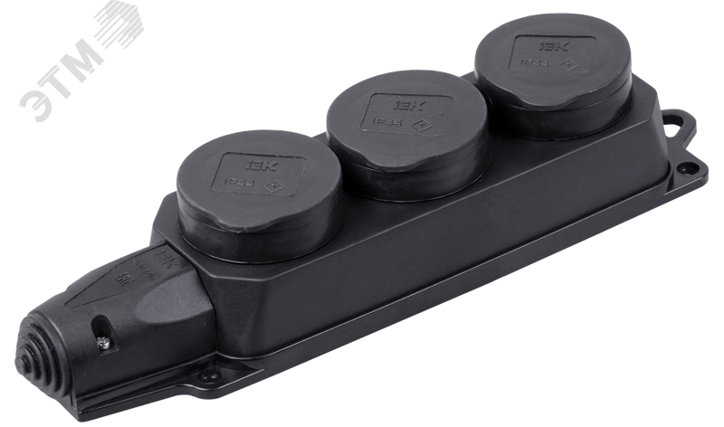 Изображение товара Розетка IEK OMEGA PKR61-016-2-K02 3 поста IP44