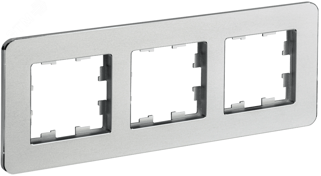 Изображение товара BRITE Рамка 3 поста РУ-3-1-Бр металл алюминий RE IEK