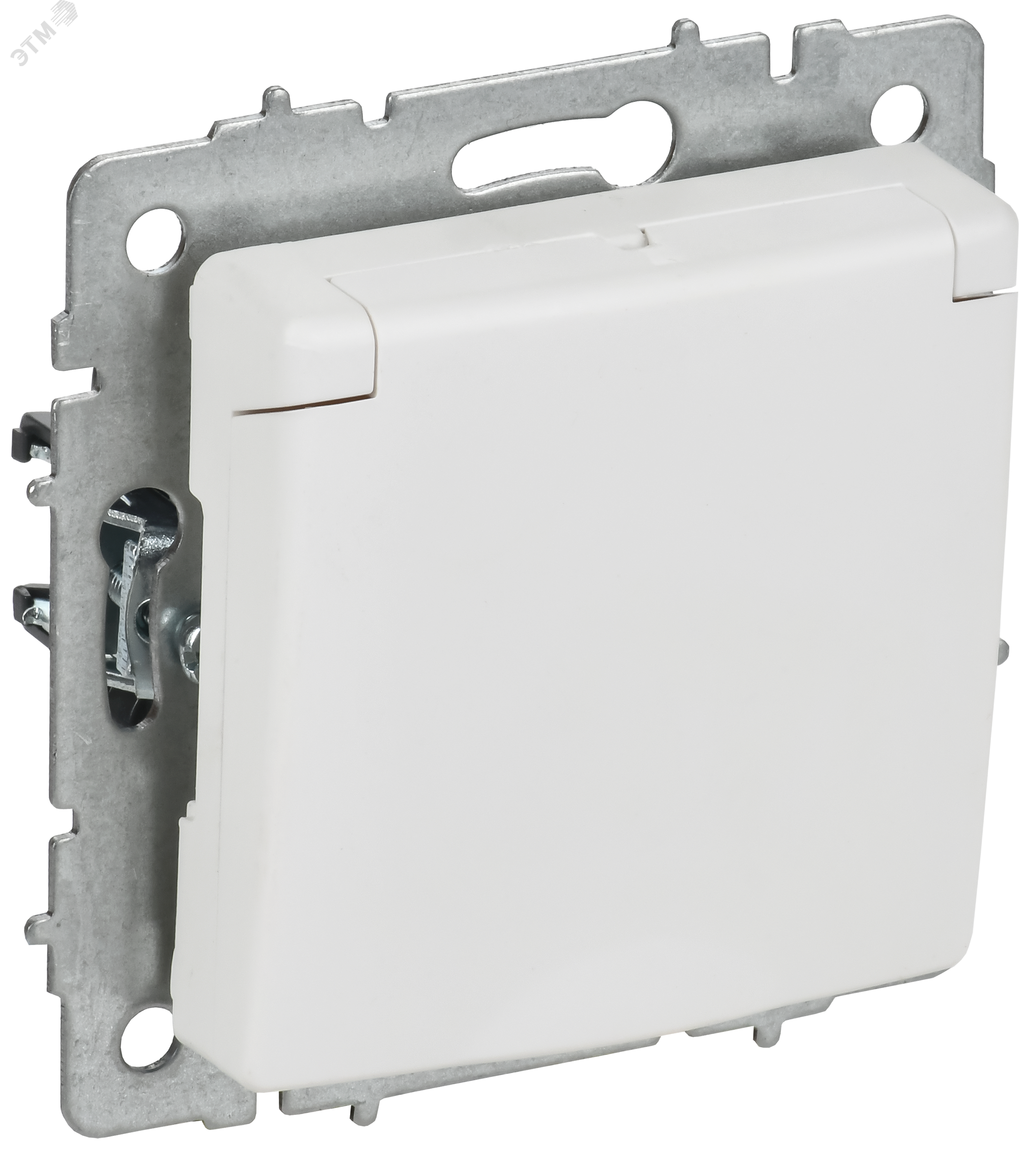 Изображение товара Розетка 1-местная с заземлением и защитными шторками серии BRITE от IEK