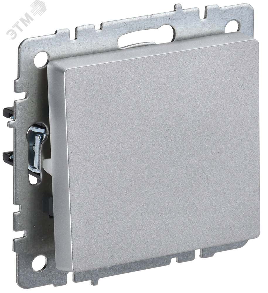 Изображение товара Выключатель одноклавишный 10А BRITE ВС10-1-0-БрА алюминий пластиковый корпус