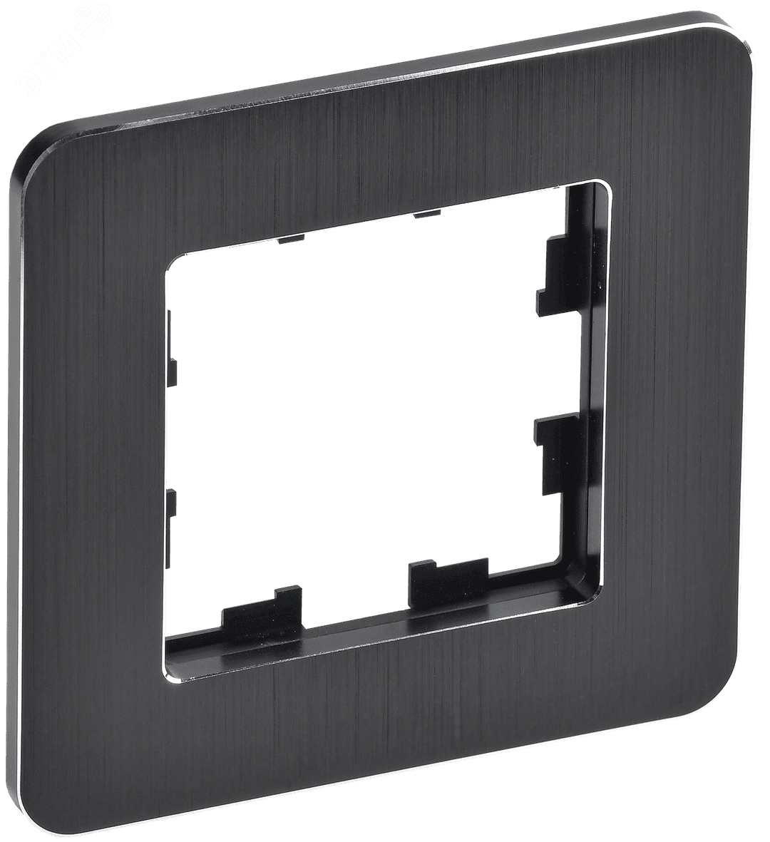 Изображение товара Рамка 1 пост серии BRITE от IEK черная матовая для электроустановочных изделий