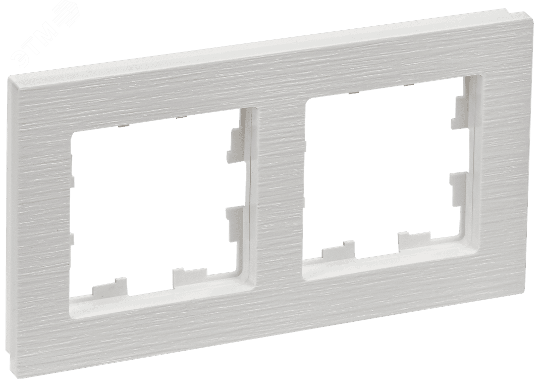 Изображение товара Рамка 2 поста BRITE от IEK белая декоративная для электросистем