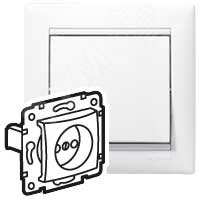 Изображение товара Розетка без заземления VALENA 16А для скрытого монтажа белая