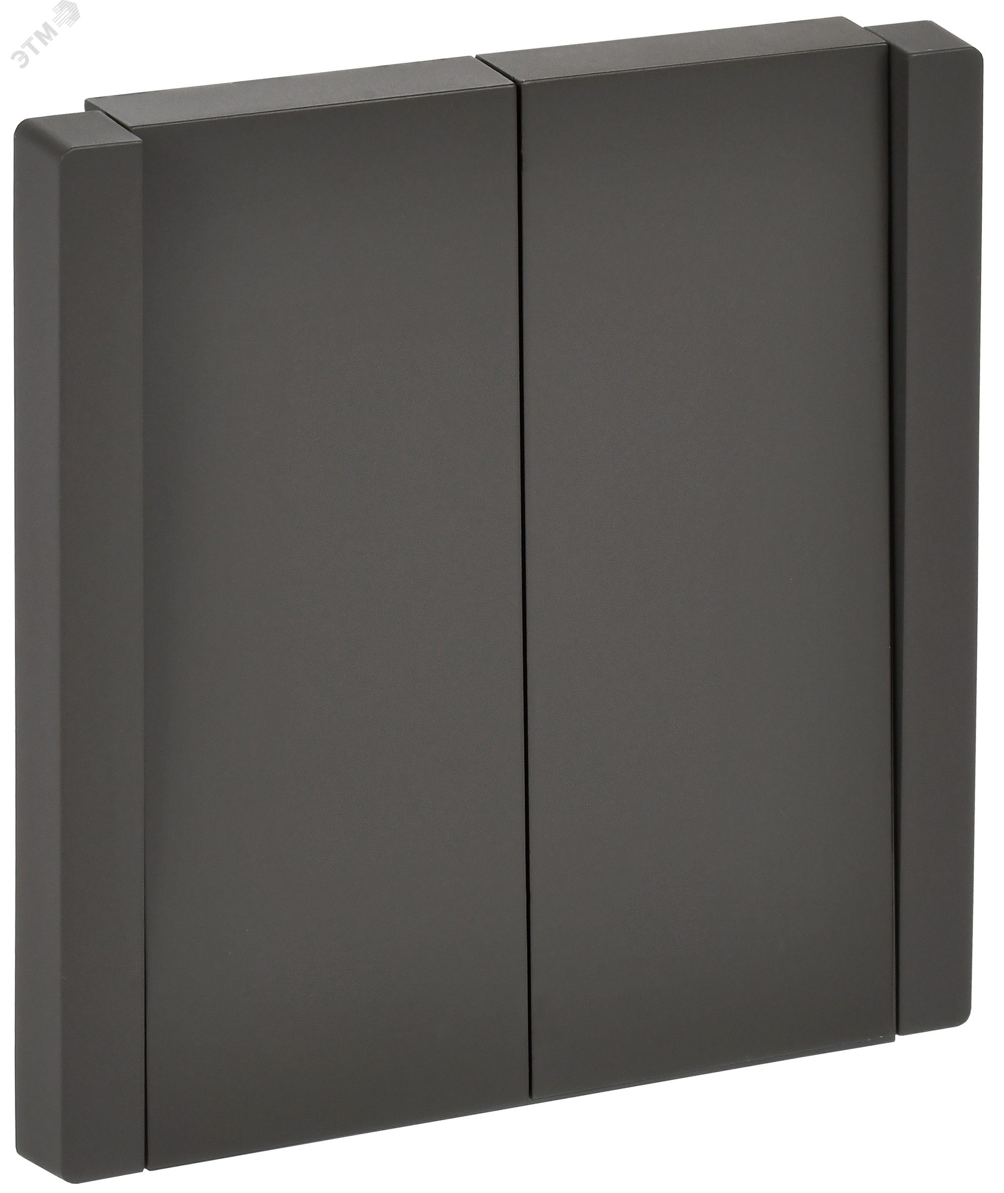 Изображение товара Выключатель 2-клавишный перекрестный серый IEK FP309 для освещения