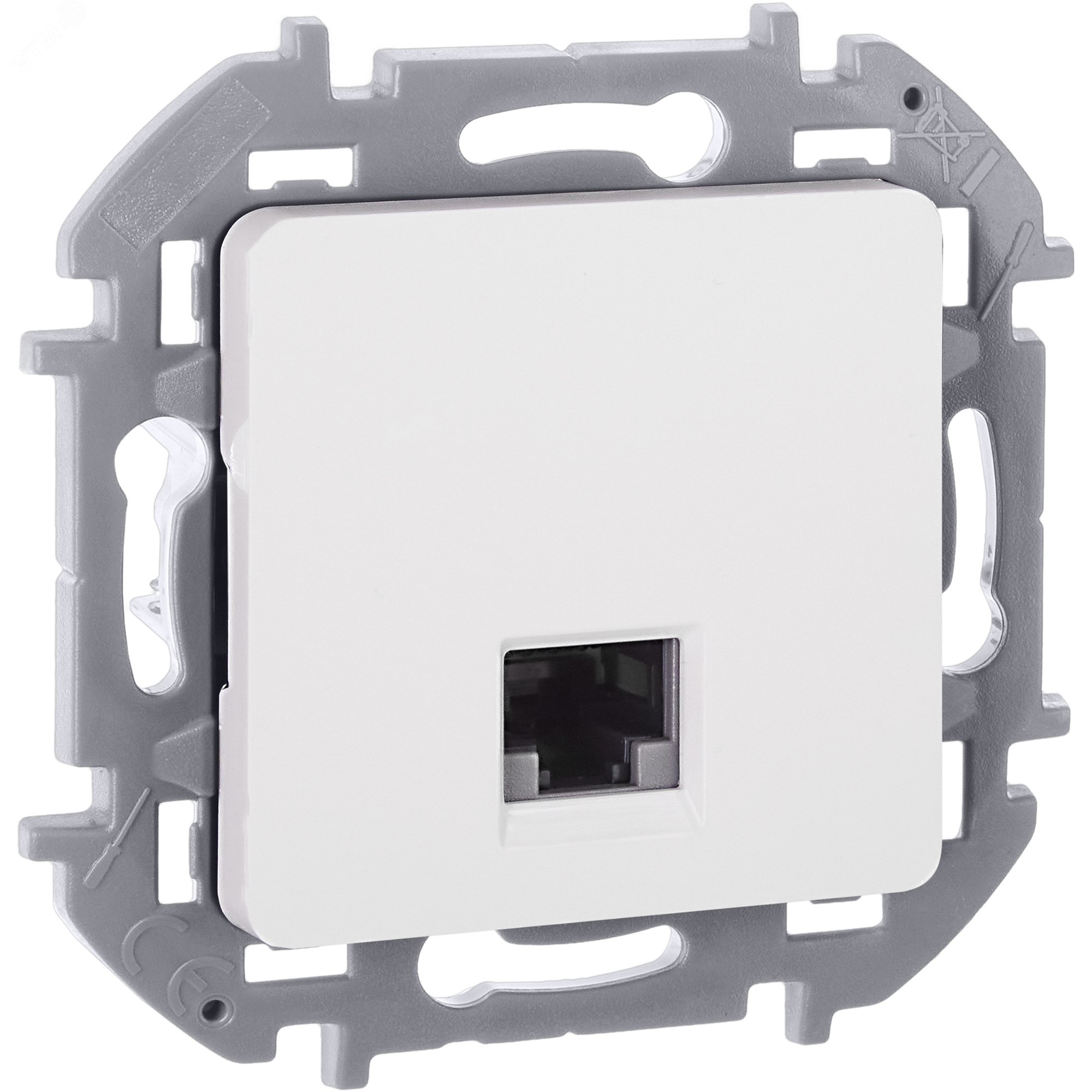 Изображение товара Розетка компьютерная RJ45 категория 6 UTP белый INSPIRIA
