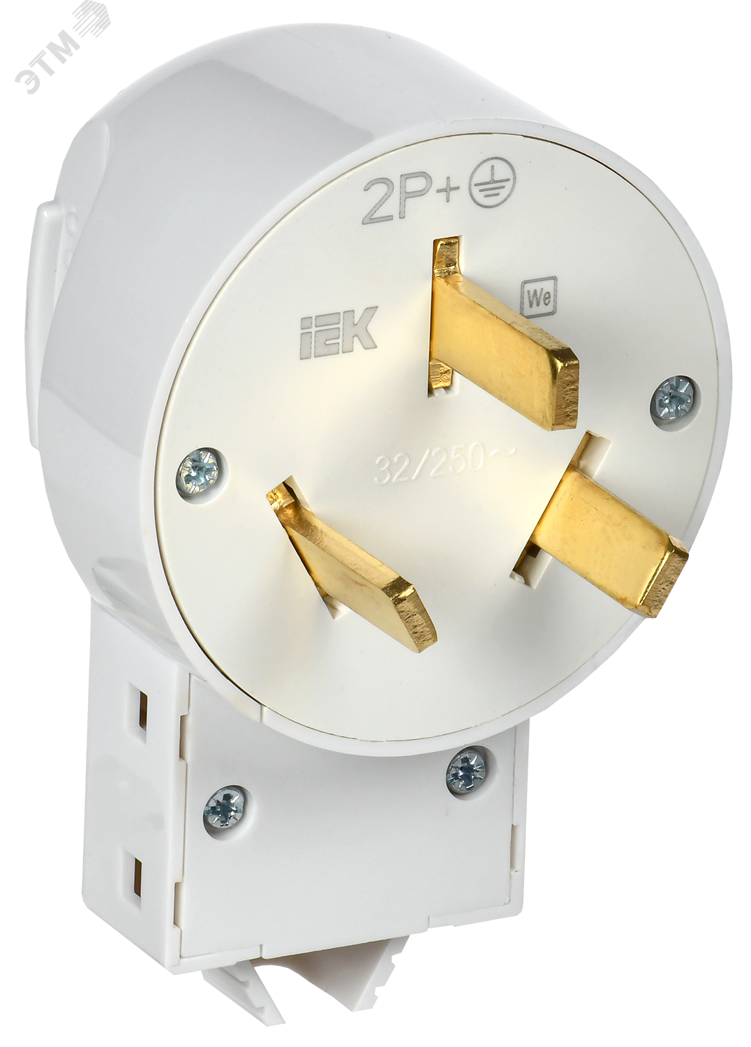 Изображение товара Вилка разборная для плиты с з/к 32А белая IEK Впл10-К