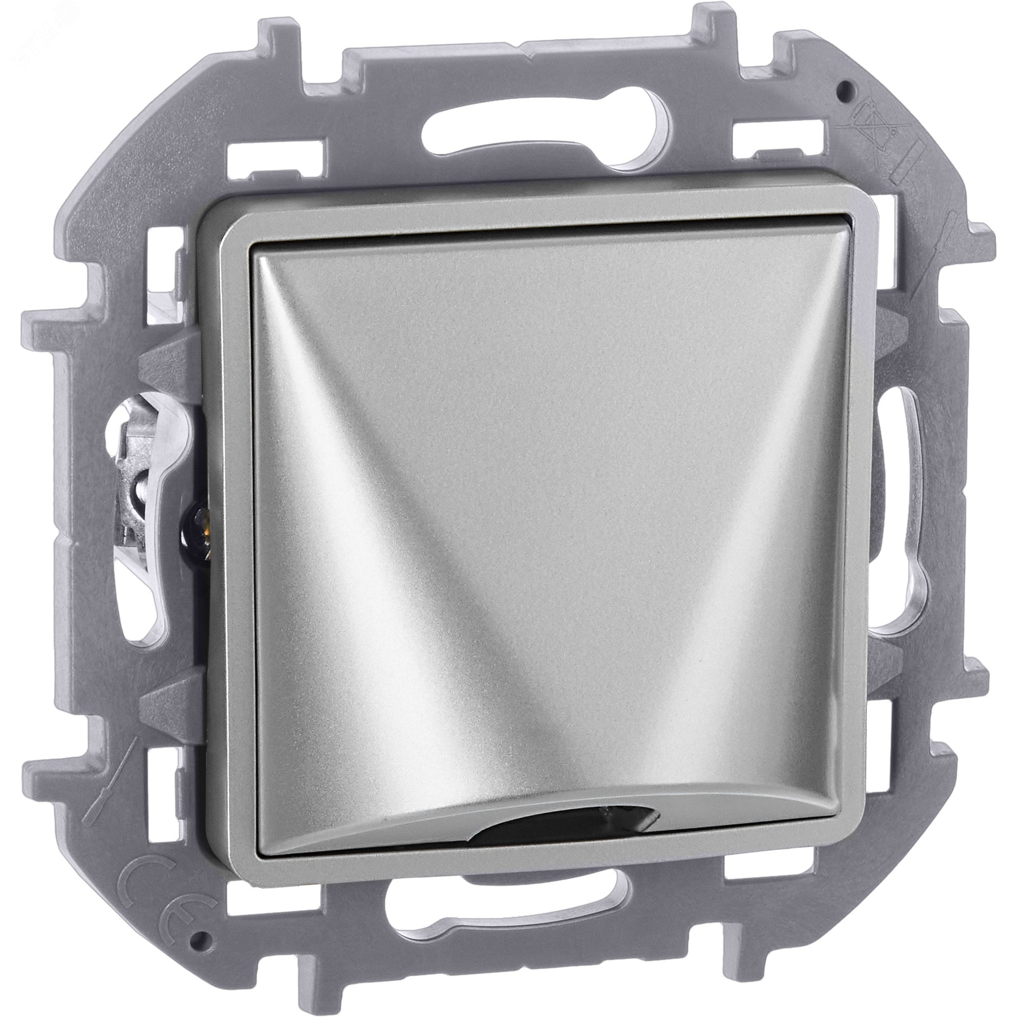 Изображение товара Вывод кабеля с зажимом для кабеля INSPIRIA алюминий IP21 скрытый монтаж