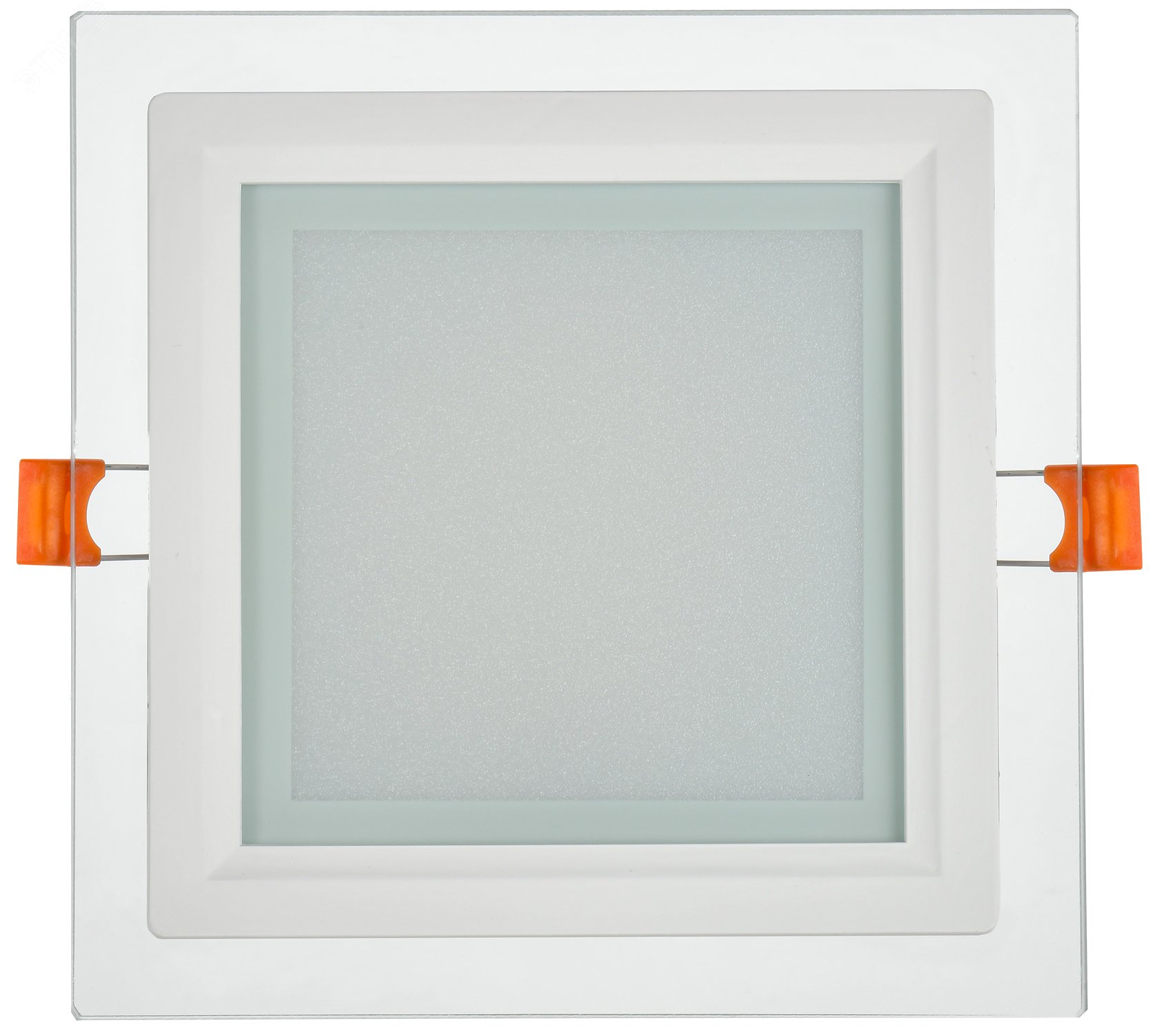 LIGHTING Светильник светодиодный ДВО 1624 со стеклом квадрат 12Вт 4000К IP20 IEK LDVO0-1624-12-4000-K01 IEK - превью