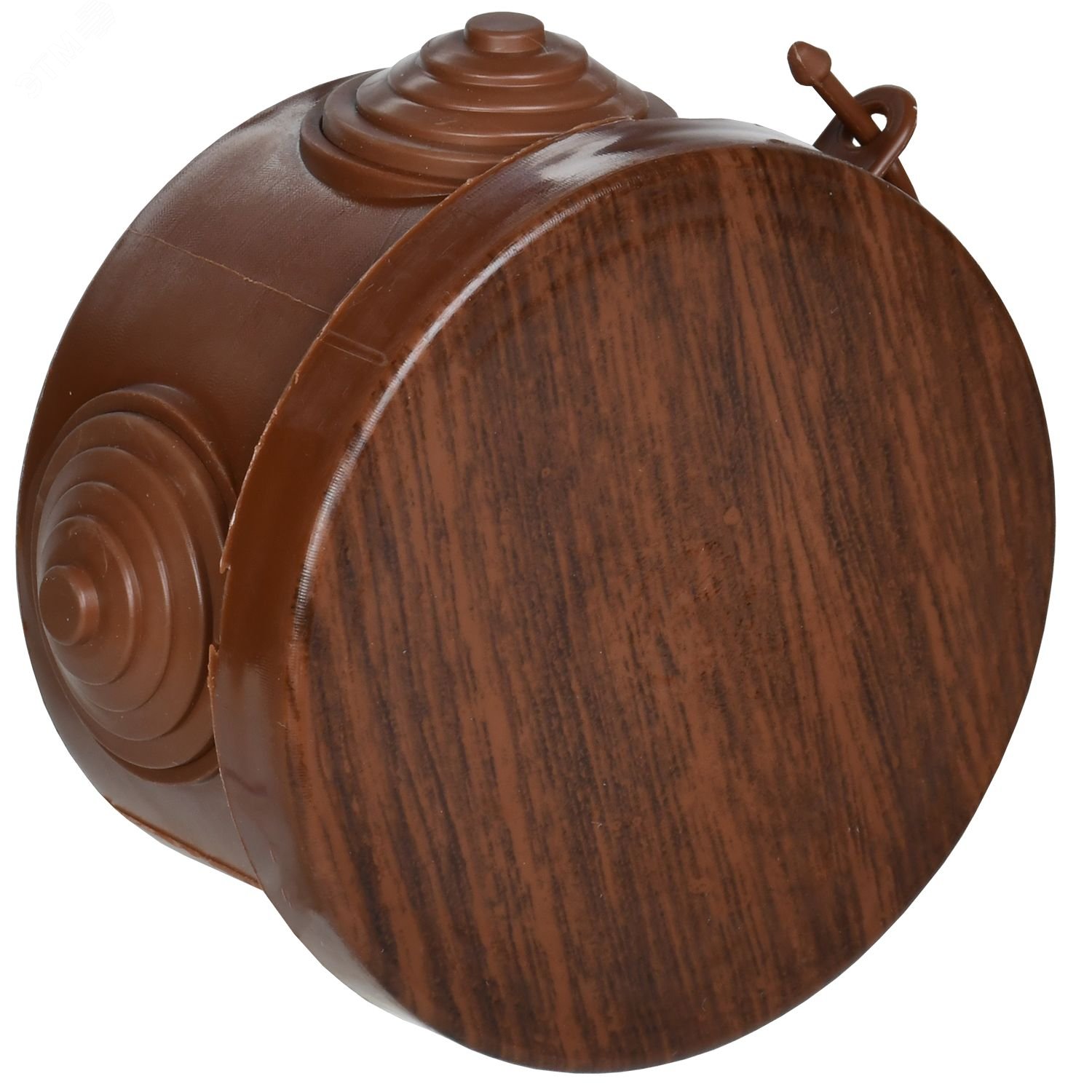 Изображение товара Коробка распределительная КМ 85х40мм для наружного монтажа IP54 4 вв. дуб (шт)