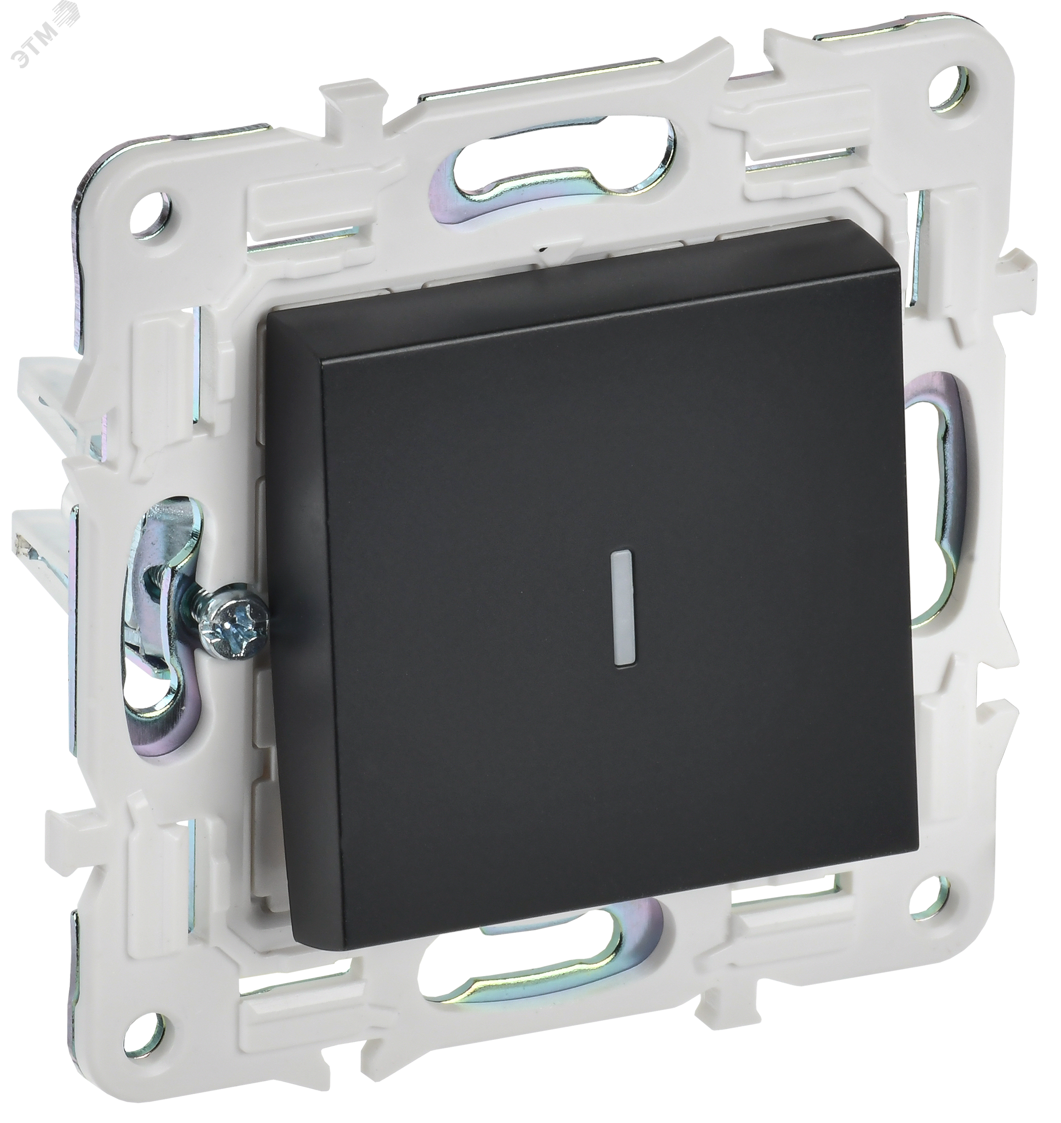 Изображение товара Выключатель 1-клавишный с индикацией SKANDY SK-V07Bl черный IEK