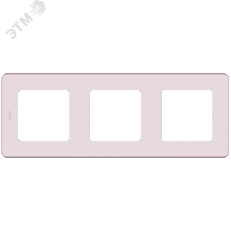 Изображение товара Рамка 3-местная розовый INSPIRIA (шт)